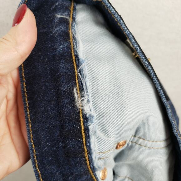 Levis Men's 34 Reworked Custom Jeans Dark Wash Galaxy Print Splatter Slim Cut - Picture 12 of 12